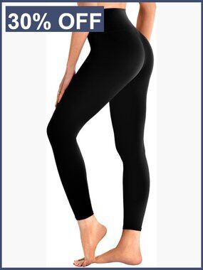 High Waisted Non See Through Yoga Leggings Full Length Workout